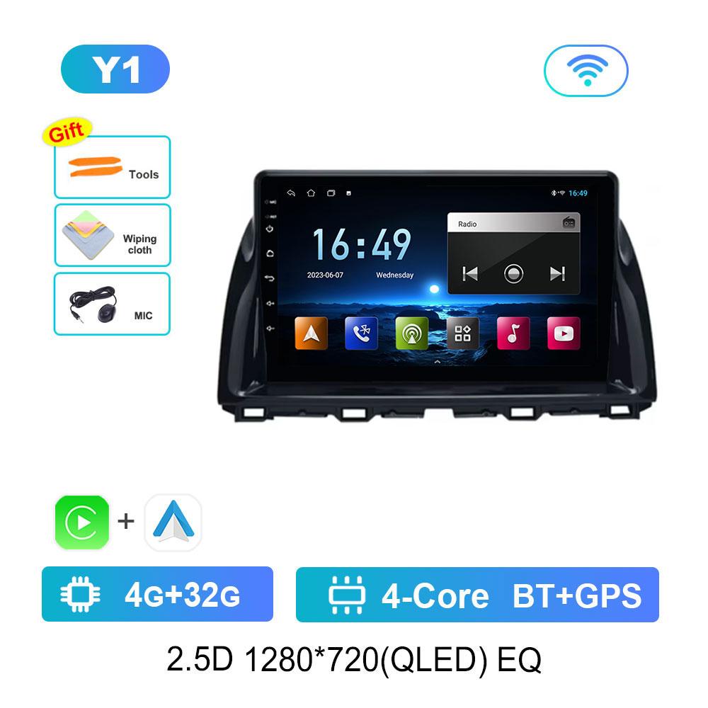 Car Radio Multimedia Player for Mazda CX5 CX-5 CX 5 2011 - 2016 Android 14 DSP Stereo GPS Navigation 4G WiFi Bluetooth Head Unit