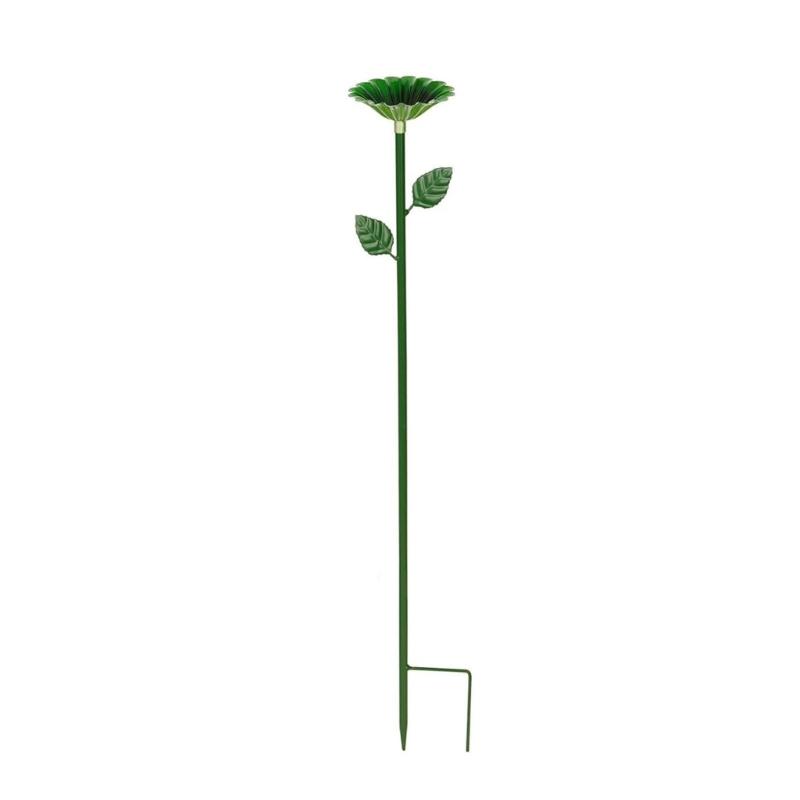 Flower Shape Bees and Butterfly Bath Bowl Watering Stake Watering Station for Garden Backyard Decors Bees Watering Supply