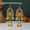 Nepalese Ethnic Tassel Coin & Water Drop Earrings for Women