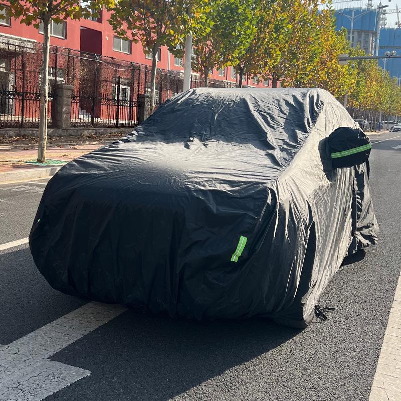 

Rainproof Dustproof Universal Car Cover - Full Sun Protection, Thickened Taffeta. Specify car model when ordering