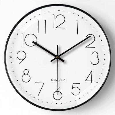 Relógio de Parede Simples para Sala de Estar de 12 Polegadas 30cm - Relógio Silencioso com Escala Digital Tridimensional