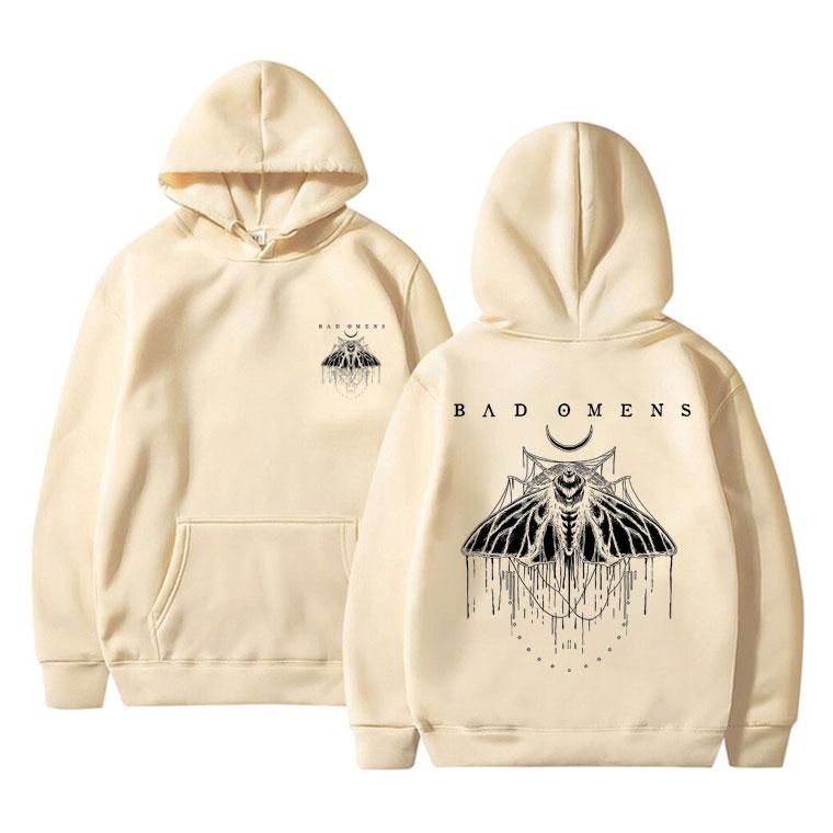 Bad Omens Band Graphic Hoodie Autumn Winter Men Women Vintage Oversized Sweatshirt Man Rock Punk Gothic Streetwear Male Hoodies