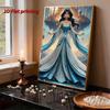 Disney Pearl Painting Princess Jasmine Pearl Creative Artwork 5D Pearl Embroidery Cross Stitch Set Handmade DIY Gift for Home and Room Decoration Use