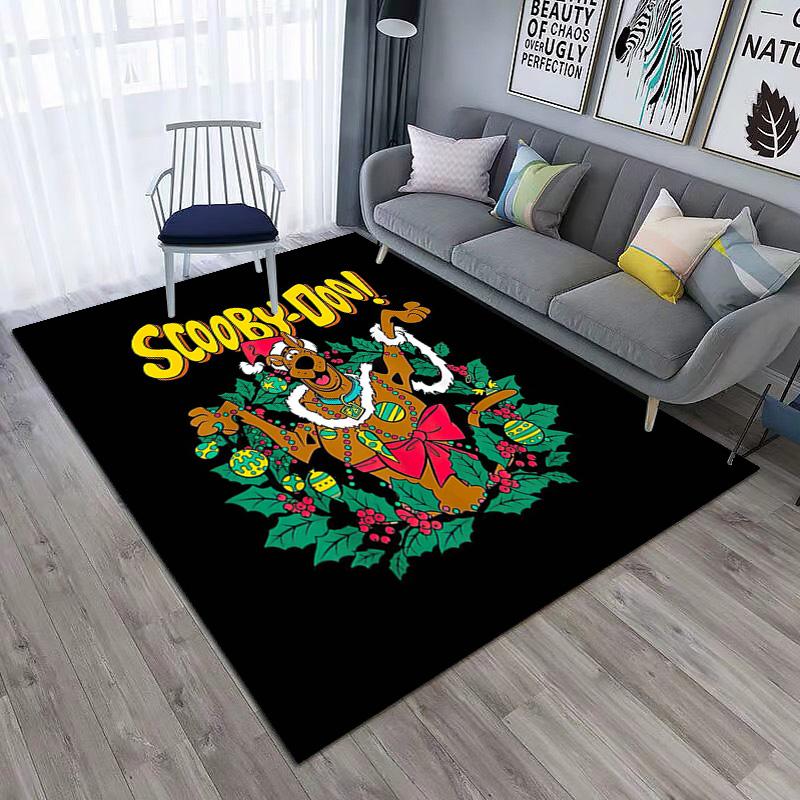 Halloween cartoon comedy adventure movie Scooby-Doo carpet is suitable for living room and bedroom doormats office balcony decorative carpet V12