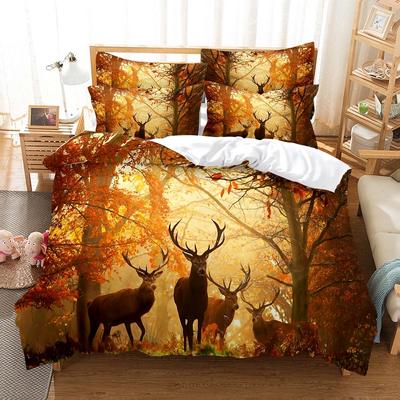 Ensemble de literie premium Ensemble de housse de couette Literie 3D Impression numérique Linge de lit Ensemble de literie Taille Queen Design tendance