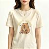 Capybara Tshirt Women Psychedelic Graphic Cute Korean Fashion Streetwear Shirt Retro S Kawaii Baddie