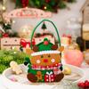 1piece Christmas Decoration Cartoon Handbag Santa Claus Gift Bag Apple Bag Candy Bag Gift Bag