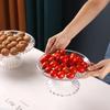 Huihuang Round Glass Fruit Plate with Base