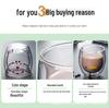 Double-Layer Cartoon Bear Insulated Glass Cup