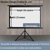 100-Inch Portable Floor-Standing Projector Screen with Stand