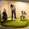 Realistisches Golfspieler-Figurenmodell 1:Handbemalte Miniaturfiguren im Maßstab 1:64 für Dioramen-Requisiten, Sammler für Fotografie