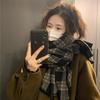 Retro Plaid Tassel Scarf for Women Winter New High End Imitation Cashmere Scarf To Keep Warm and Thickened To Prevent Cold Tide