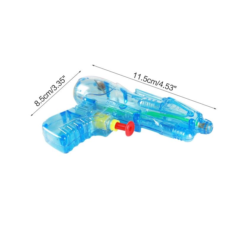 5 peças de pistolas de água de brinquedo para crianças, mini pistolas de água transparentes, pistolas de água de esguicho, brinquedo de luta ao ar livre de verão para crianças, brinquedo de luta de praia
