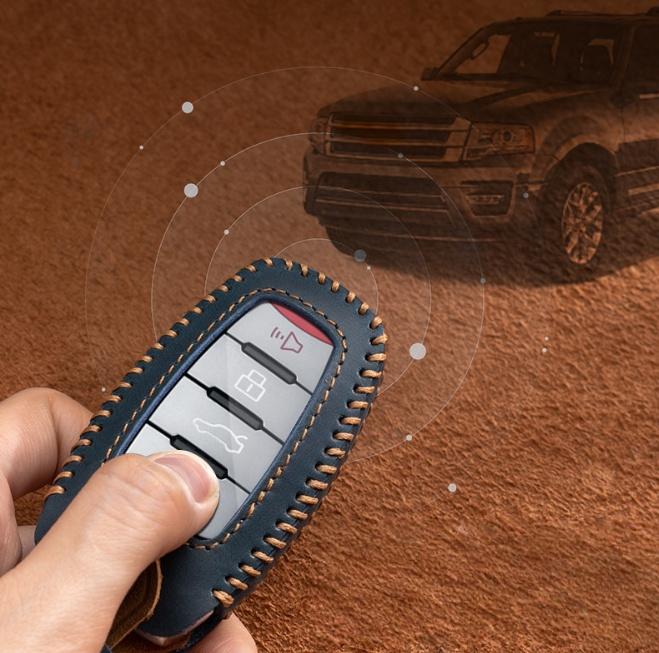 Leather Car Remote Key Case Cover Shell For Great Wall Haval Hover H1 H4 H6 H7 H9 F5 F7 H2S GMW Coupe Protected Keyless Fob