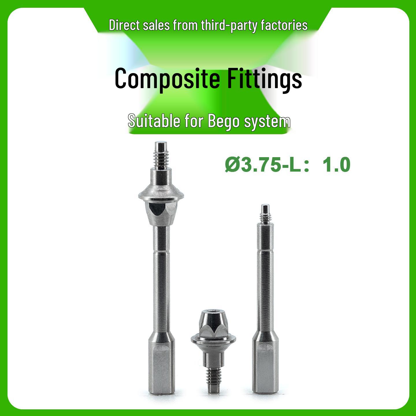 Compatible Bego Composite Base Abutment Load Substitute Right Angle Implant Transfer Cap