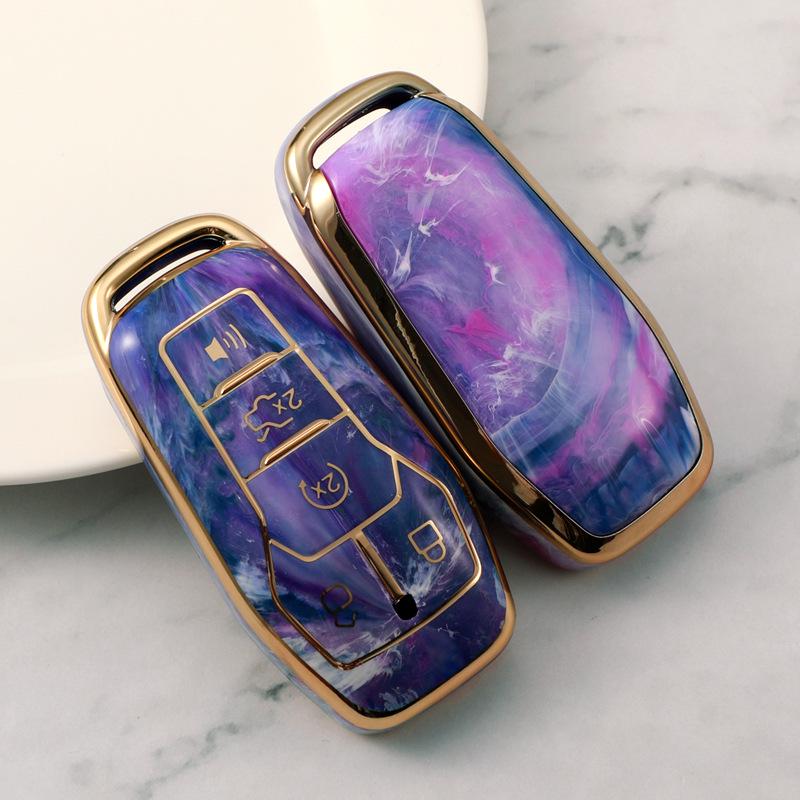 High-End Protective Key Case for Ford Taurus, F-150, Mustang, with Carabiner