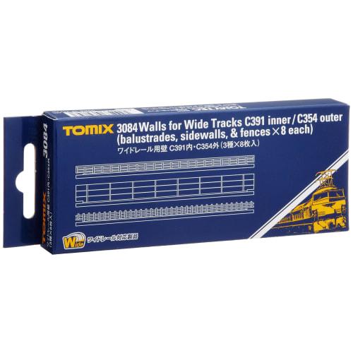 

TOMIX N Gauge Wide Rail Walls, C391 Inner, C354 Outer, 3 Types x 8 Sheets, 3084, Model Railroad Supplies