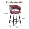 Modern Upholstered Dining Chair with Backrest and Armrests, Minimalist Restaurant Chair for Home, Kitchen, Hotel, Showroom, Mid-century Style