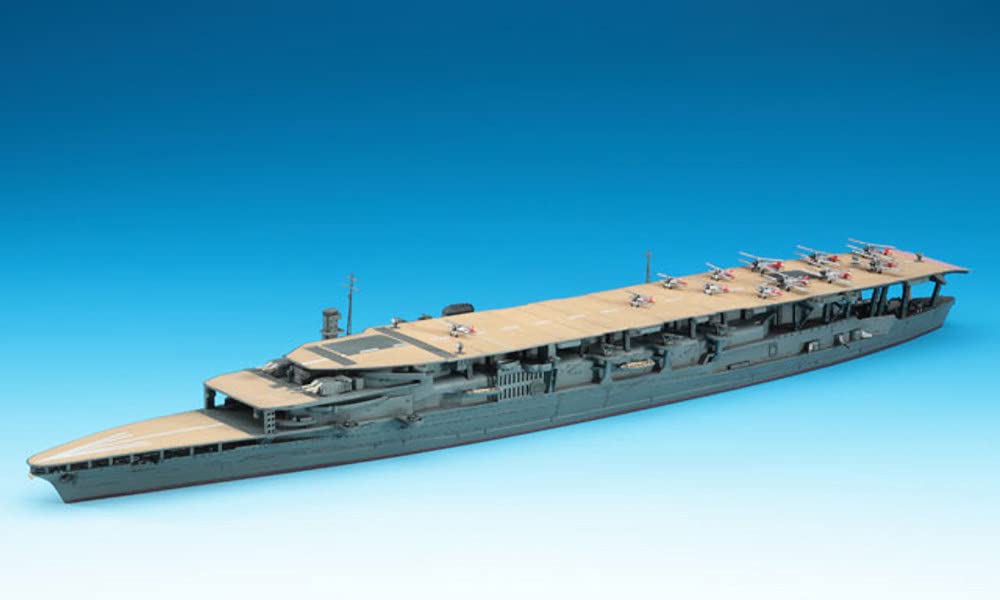 Hasegawa Waterline Series Japanese Navy Aircraft Carrier Akagi Third Deck Plastic Model 220 1/700