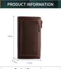 Men's Genuine Crazy Horse Leather Vintage Clutch & Phone Bag