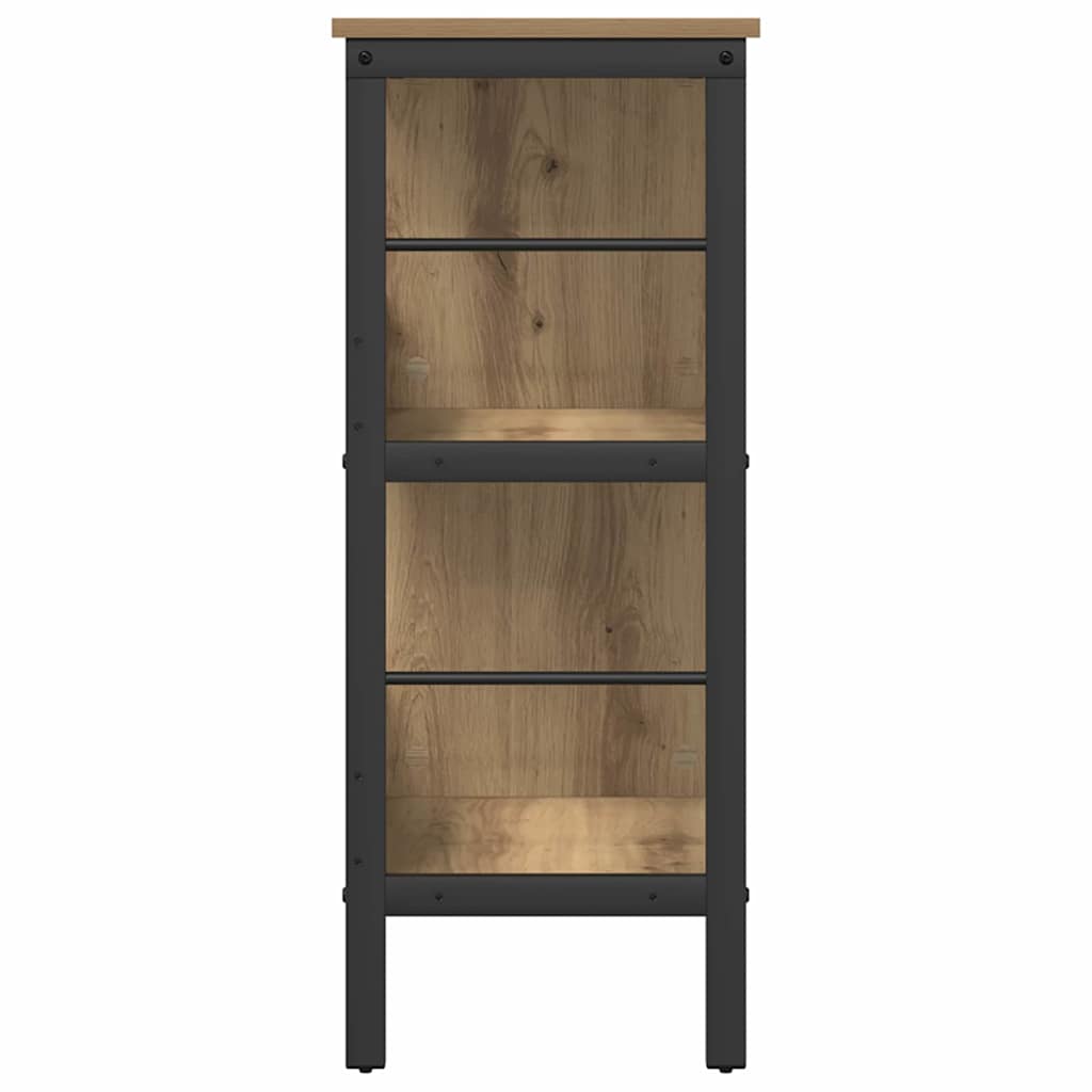 Artisan Oak Bookshelf 32.3  x 12.6  x 31.1  (L x W x H) Engineered Wood