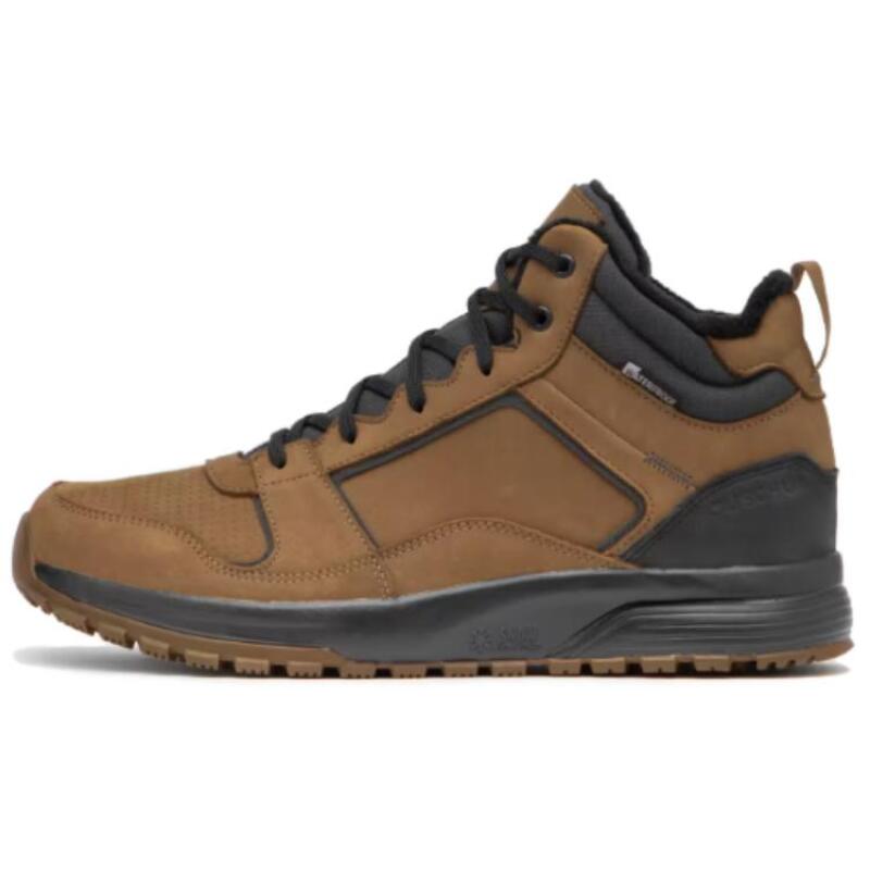 DECATHLON SH500 Comfortable & Stylish Leather Hiking Waterproof & Warm Mid-Top Hiking Shoes Men's Brown