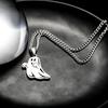 Little Ghost Pendant Titanium Steel Necklace Hip Hop Men and Women Necklace Accessories