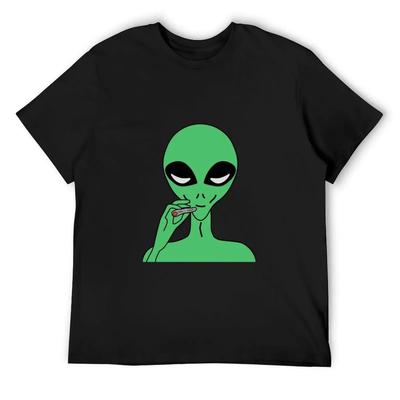Green Alien T-Shirt Graphics Clothes Custom T-shirts Men T Shirts High Quality
