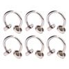 20PCS C Shaped Buckles Zinc Alloy 10mm Double Head Rivet Buckle for Clothing Collar Hat Decoration Shoe Hardware