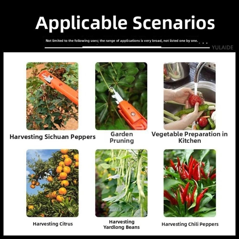 Handheld Berry Picking Tool Ergonomic Thorn-Proof Fruit Harvesting Shears Heavy-Duty Non-Slip Handle Garden Fruit Trimmer Garden