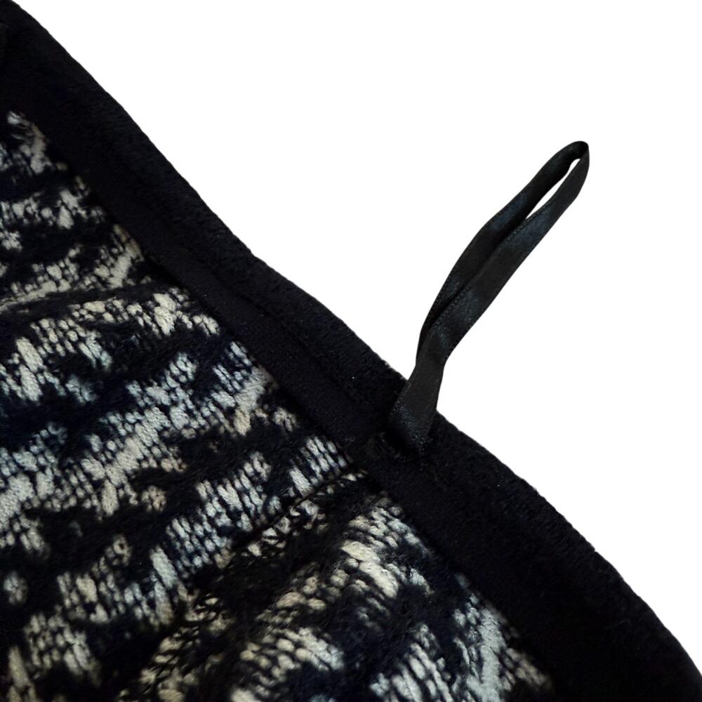 CHANEL P24448V01744 fringe wool skirt white wool Used