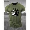 Beast Claw Seal Men's T-Shirts Summer Short Sleeve 3d Print Gym Sports Tops Loose O-Neck Casual Fitness Workout Sporty Male Tees