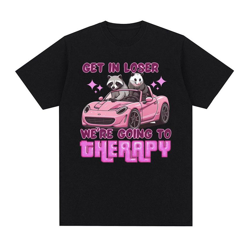 Hit Maxes Steuern Hinterziehen Meme T-Shirt für Männer Frauen Lustige Waschbär Grafik T-Shirts Herrenmode Retro Übergroßes T-Shirt Streetwear