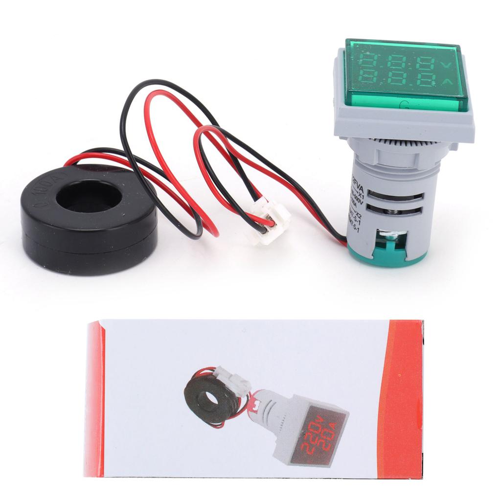Current Signal Indicator   2‑Display   Lamp Light 60.500V AC AD16‑22FVA
