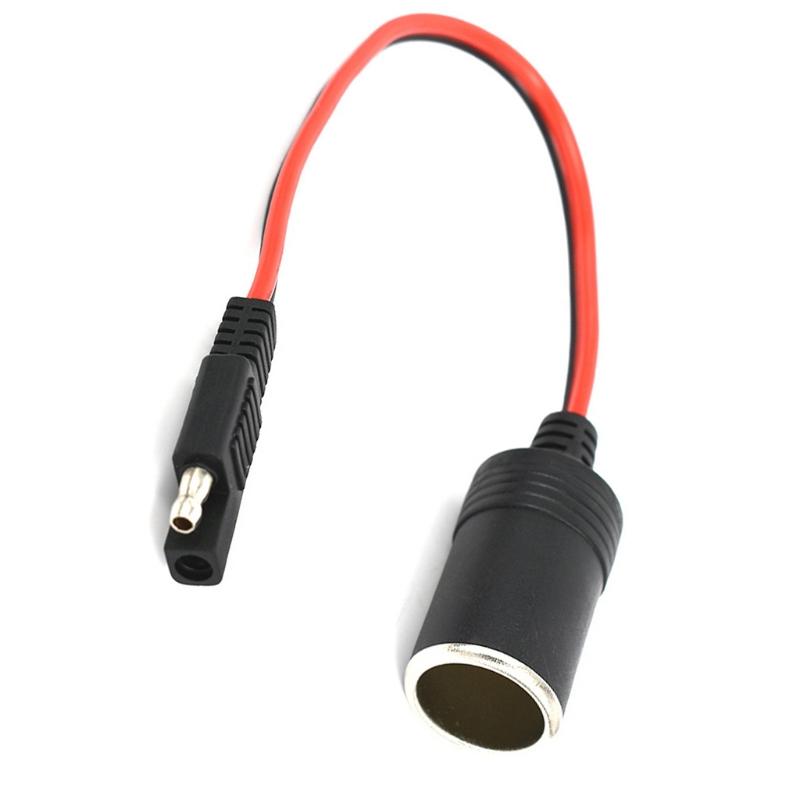 Cigarette Lighter SAE Battery Charger Cable,12V Cigarette Lighter Plug To SAE Quick Release Adapter Charging Cable