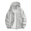 Lightweight Hooded Jacket For Couples Fashion Sunscreen Full Zipper Breathable Comfy Hoodies Coat Outdoor Sport Outwear