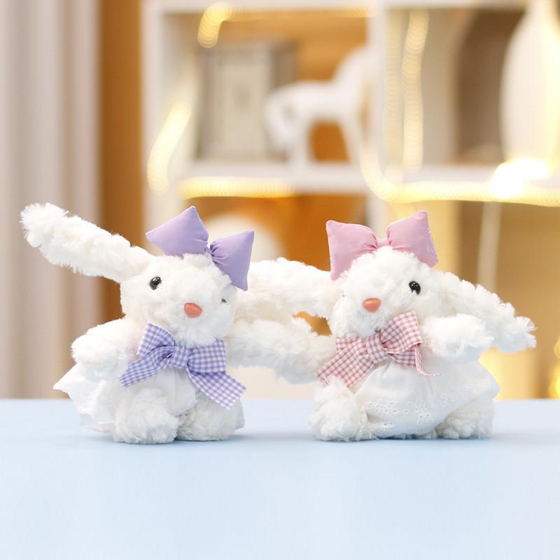 Cute Cartoon Bunny Plush Doll With Pp Cotton Filling For Bag Decor And Collectors