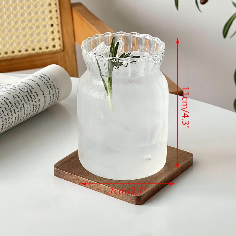 Coffee Cup Curled Latte Cups Household Glass Drinkware Juice Milk Simple Mug Transparent Water Bottles Glassware Cups Coffeeware