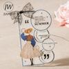 JIANWU Border Theory Series Vintage Geometric Frame Landscape Material Collage Sticker Book Creative DIY Journal Stationery