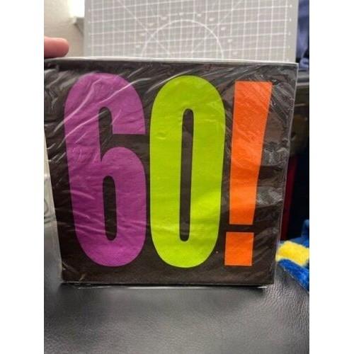 Unique Party Jednorázové ubrousky k 60. narozeninám (Balení 16)