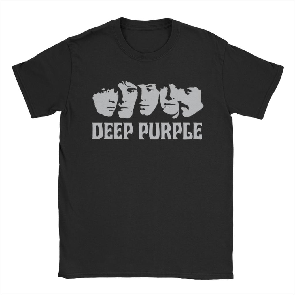 Casual Band Deep Purple Art TShirt Unisex O Neck 100 Cotton T Shirt Short Sleeve Tees Summer Tops