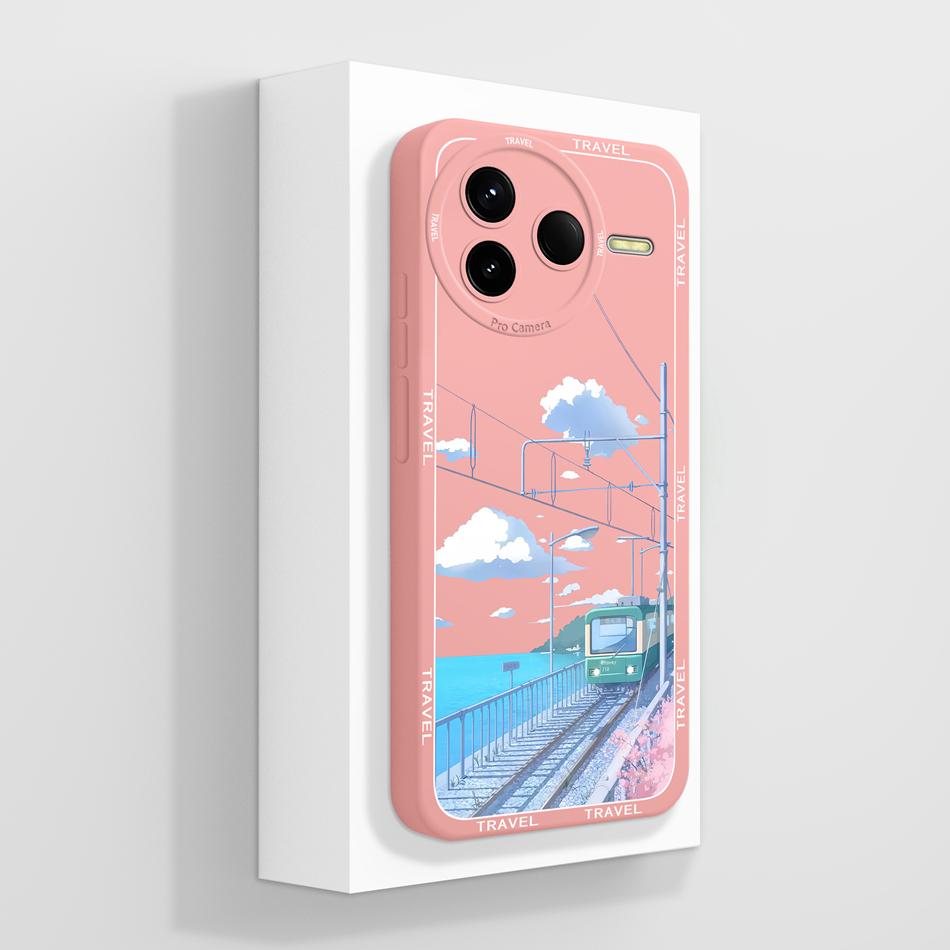 For Poco F7 Ultra / F7 Pro Case Cute Panda Soft Liquid Silicone Lens Protection Back Covers For Poco F 7 Ultra PocoF7 Pro Funda