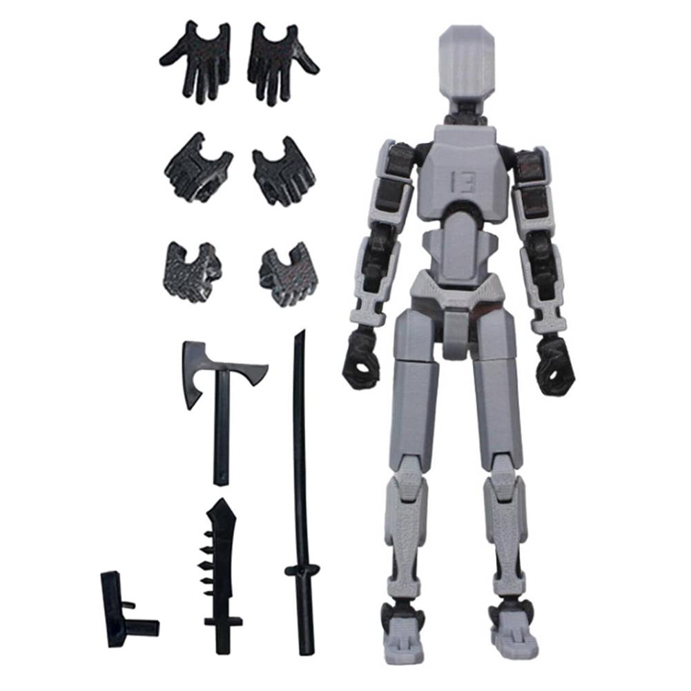 Dummy 13 Actionfigur 3D-gedruckt Mehrfach gelenkig Bewegliche Figur Eltern-Kind-Spiel 3D-gedruckte Schaufensterpuppe Desktop-Dekorationen