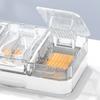 1PCS Pill Organizer with Cutter Crusher,Travel Medicine Pill Organizer for Pocket Purse To Hold Vitamins Medication Supplements