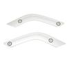 1 Pair Interior Door Handle Inserts Cover Left Right Inner Door Handle Trim for Wrangler JK 2011 to 2018 Silver
