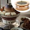 Bamboo Teapot Warmer, Metal Candle Holder, Detachable, Round, Elegant, Decorative, Multifunctional