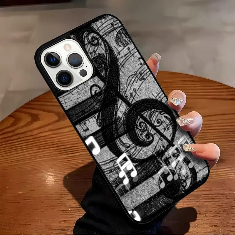 

Music Note Musical Treble Clef Phone Case For iPhone 17 Air 16 15 14 13 12 11 Pro Max Max Plus Bumper Case Cover iPhone 17