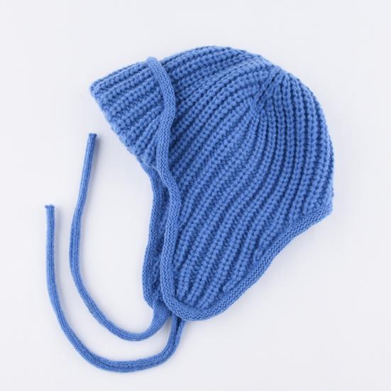 Unisex Winter Hat Knitted Thick Warm Windproof Solid Color Ear Protection Beanie Winter Outdoor Daily Bomber Cap Cycling Travel Headwear