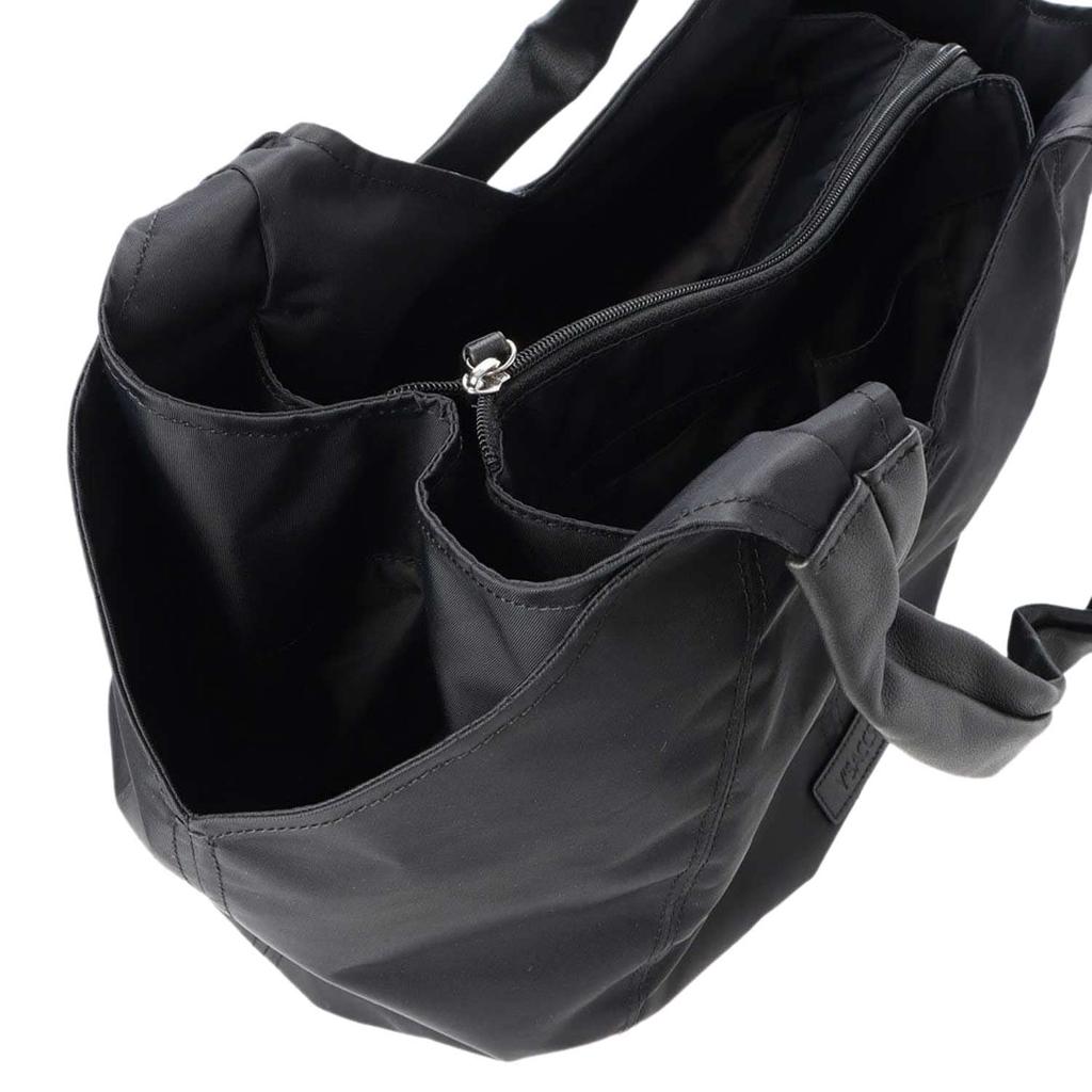 Isaac Recycled Nylon Fluffy Tote Chocolate Bag, Medium, Y01-03-02, Women's,