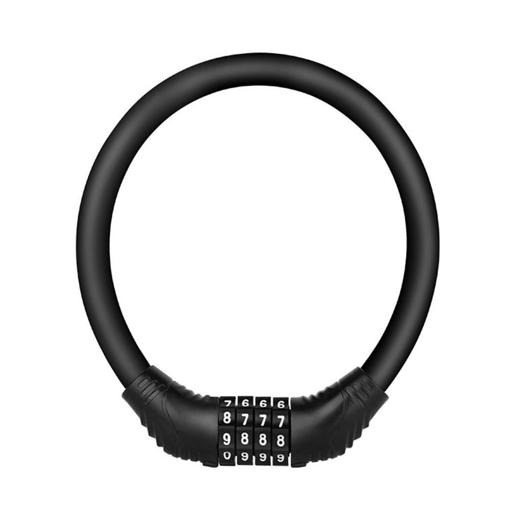 Кодовый замок, подходящий для велосипедов, мотоциклов, электровелосипедов. чёрный